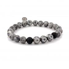 Archway East Lava & Jasper Beaded Bracelet