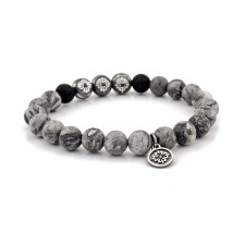 Archway East Lava & Jasper Beaded Bracelet