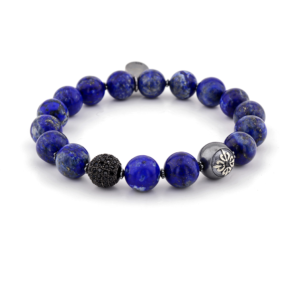EALING COMMON - Lapis Lazuli Taşlı Tasarım Unisex Bileklik | LMB-1160/4
