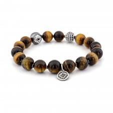 EART'S COURT - Kaplan Gözü Taşlı Tasarım Unisex Bileklik | LMB-1160/3