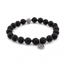 BAKER STREET - Lava Taşlı Spor Tasarım Unisex Bileklik | LMB-1157