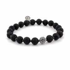 BAKER STREET - Lava Taşlı Spor Tasarım Unisex Bileklik | LMB-1157