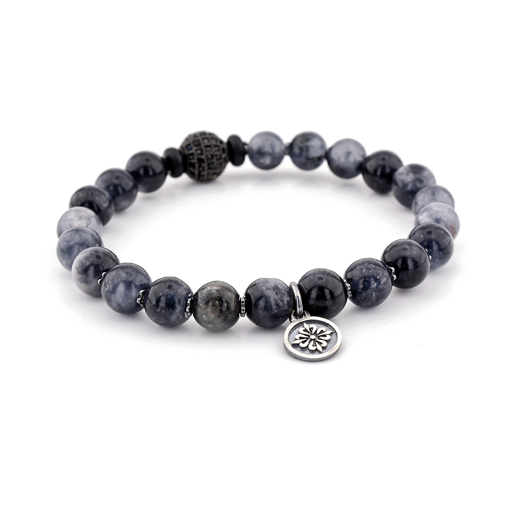 Barking Grey Tiger Eye Beaded Bracelet