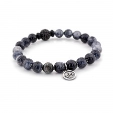 Barking Grey Tiger Eye Beaded Bracelet