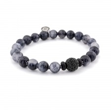 Barking Grey Tiger Eye Beaded Bracelet