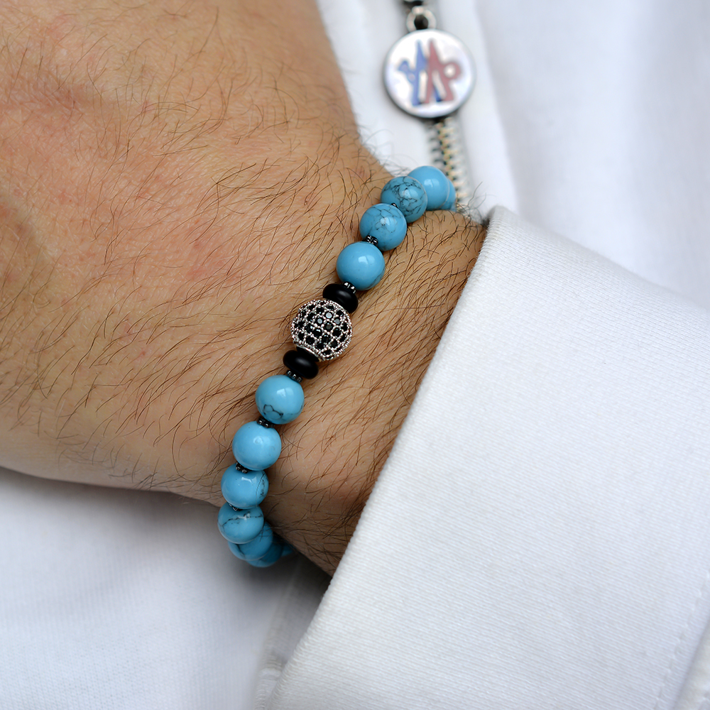 Barbican Turquoise Beaded Bracelet