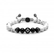 BARONS COURT - Howlit & Oniks Taşlı Makrome Bileklik | LMB-1144