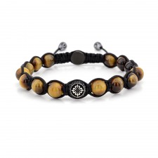 BAYSWATER - Bal Kaplan Gözü Taşlı Makrome Bileklik | LMB-1094/3