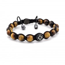 BAYSWATER - Bal Kaplan Gözü Taşlı Makrome Bileklik | LMB-1094/3