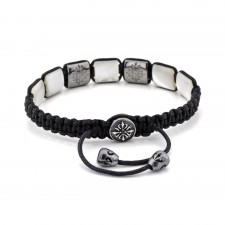 Bethnal Green Mother of Pearl Stones Macrame Bracelet