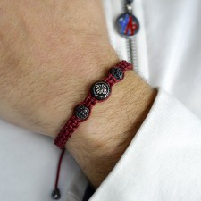 Blackfriars Tasarım Gümüş Makrome Bileklik