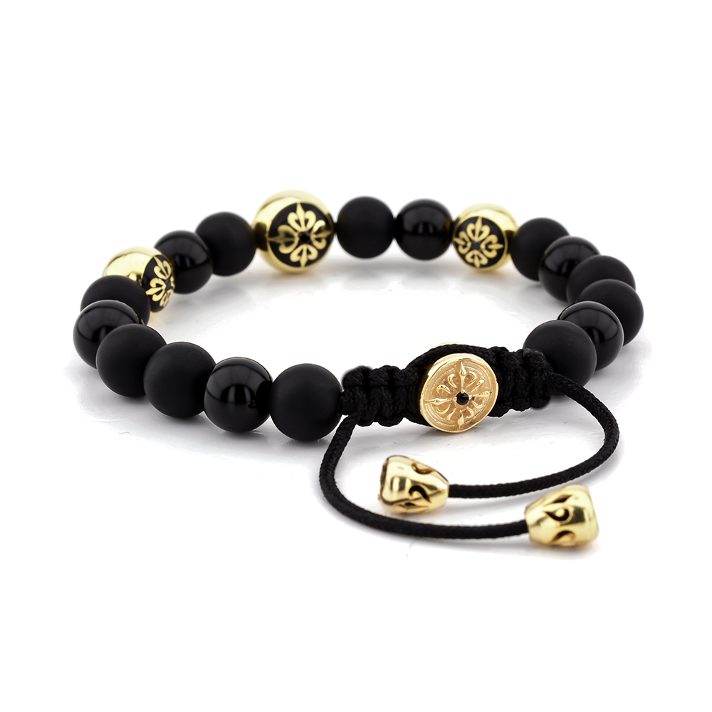 HIGH STREET KENSINGTON - Onyx & Siyah Akik Taşlı Bileklik | LMB-1133