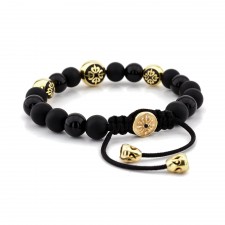 HIGH STREET KENSINGTON - Onyx & Siyah Akik Taşlı Bileklik | LMB-1133