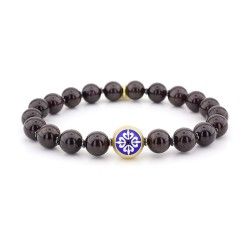 Boston Manor Garnet Beaded Bracelet