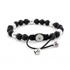 Ickenham Onyx Beaded & Macrame Bracelet