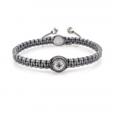 Kenton Macrame Silver Bracelet