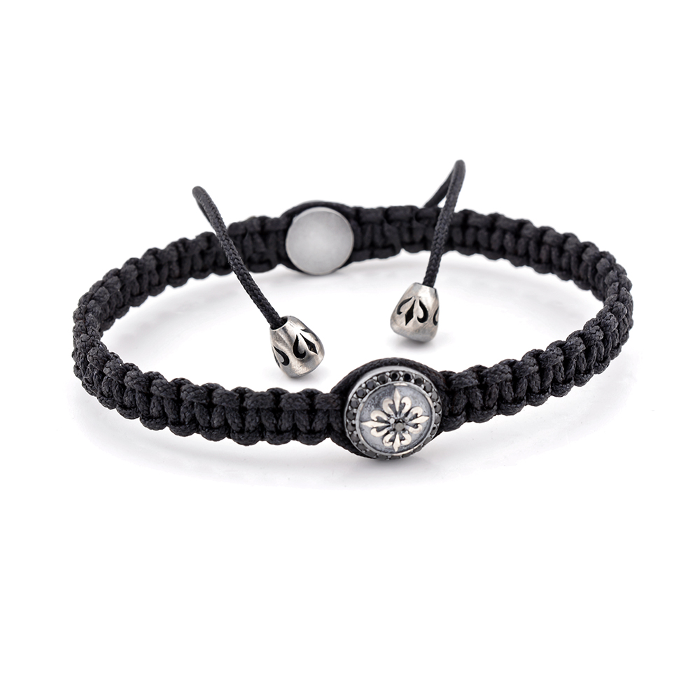 KILBURN - Top Gümüş Makrome Spor Tasarım Gümüş Bileklik | LMB-1115