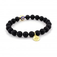 Brent Cross Black Agate & Onyx Beaded Bracelet