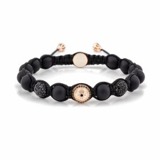 COLLIERS WOOD - Mat Onyx & Siyah Zirkon Taşlı Makrome Bileklik | LMB-1123/3