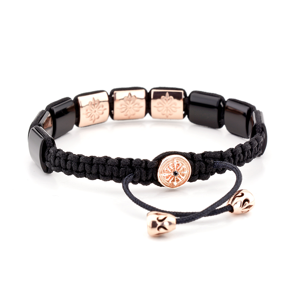 GUNNERSBURY - Oniks Taşlı Şık Tasarım Kadın & Erkek Bileklik | LMB-1085