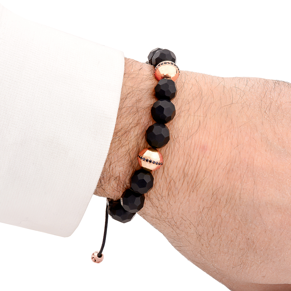 GREENFORD - Onyx Taşlı Şık Tasarım Kadın & Erkek Bileklik | LMB-1080/3