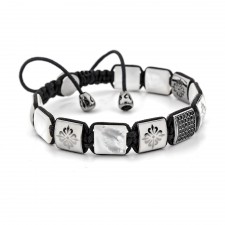 Harlesden Mother of Pearl Beaded & Macrame Bracelet