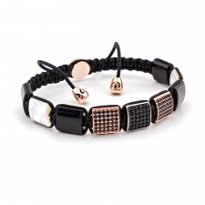 HARROW & WEALDSTONE - Sedef ve Oniks Taşlı Bileklik | LMB-1081/2