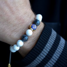 HENDON - Central-Jasper & Howlit Taşlı Şık Bileklik | LMB-1089