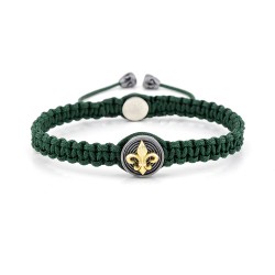 Buckhurst Hill Fleur de Lis Macrame Bracelet