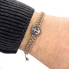 Caledonian Road Anchor Macrame Bracelet