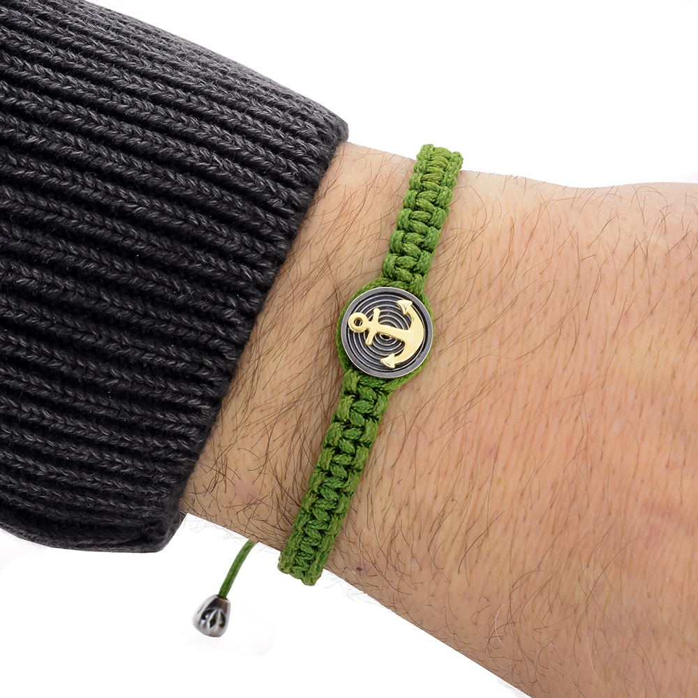 Bromley-by-Bow Anchor Macrame Bracelet