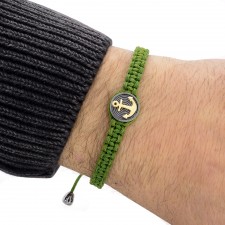 Bromley-by-Bow Anchor Macrame Bracelet