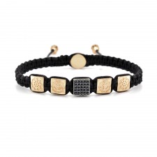 KINGSBURY - Makrome Denizci Tasarım Gümüş Bileklik | LMB-1014/2