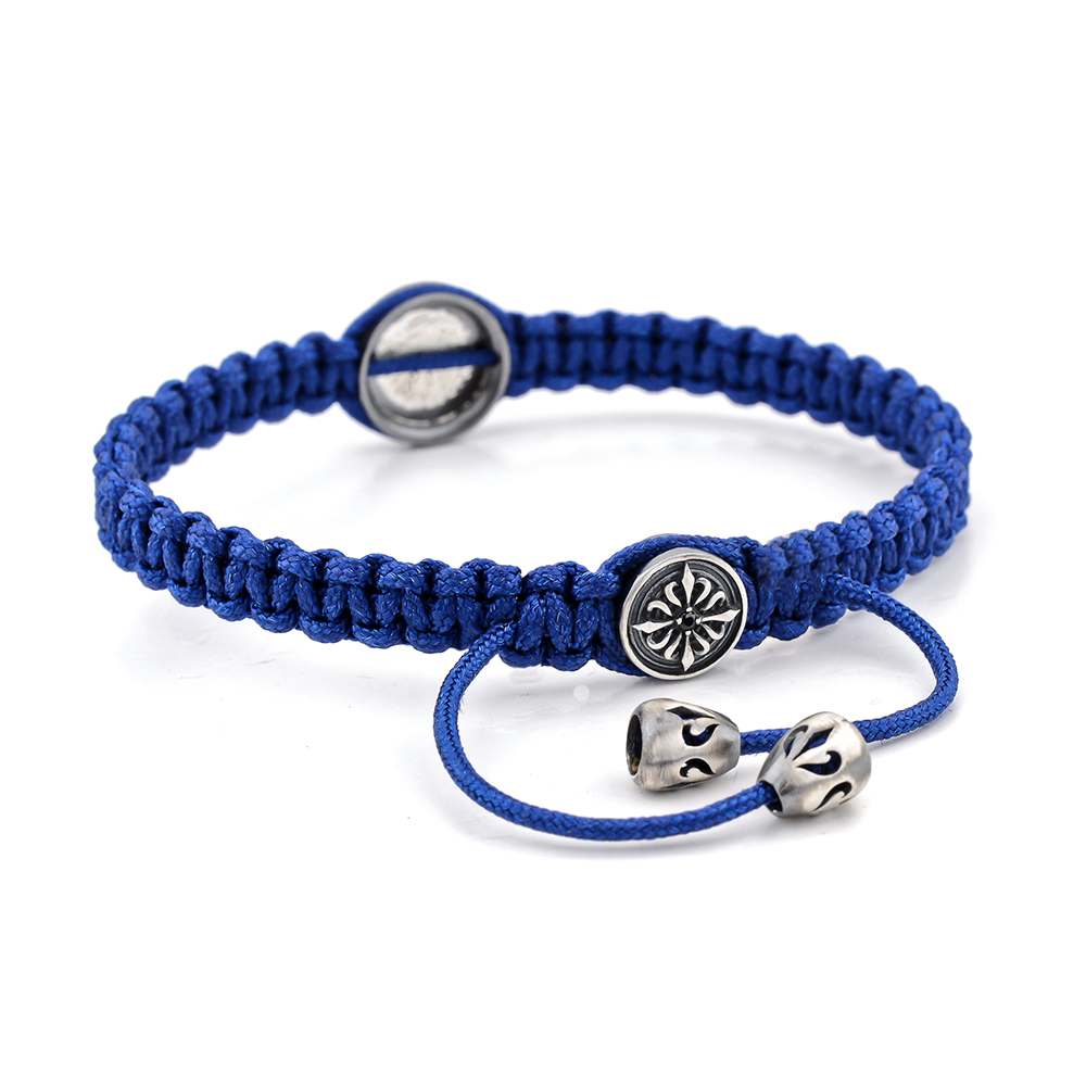 MOORGATE - Çapa Makrome Tasarım Spor Gümüş Bileklik | LMB-1098