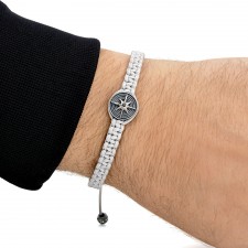 Morden Compass Macrame Bracelet
