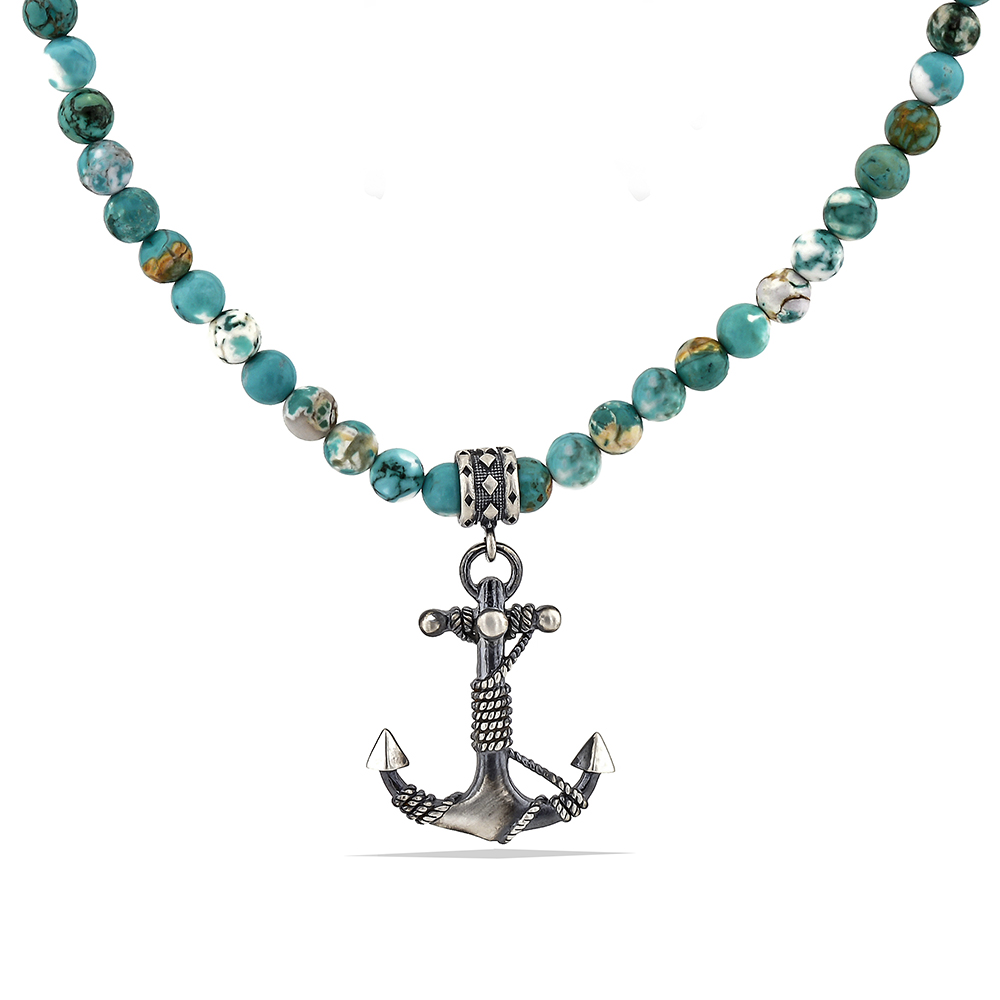 Gümüş Elişi Çapa Kolye