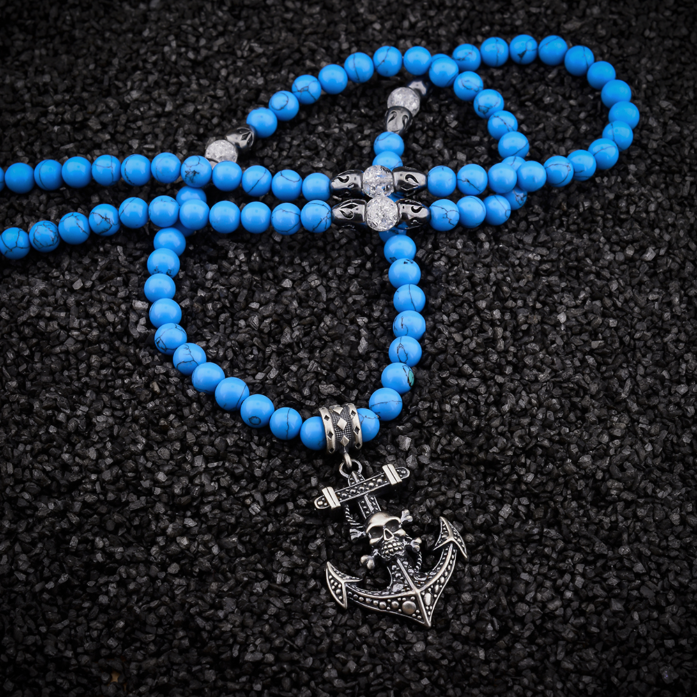 Perivale - Silver Danger Anchor Necklace