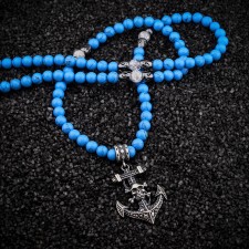 Perivale - Silver Danger Anchor Necklace