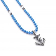 Perivale - Silver Danger Anchor Necklace