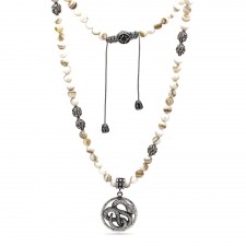 Gümüş Elişi Yılan Kolye