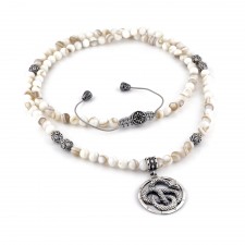 Gümüş Elişi Yılan Kolye