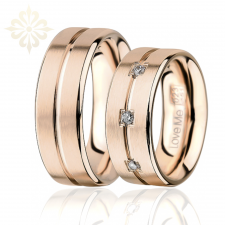 MONACO çelik alyans – 3 renkli parlak & mat bombeli unisex yüzük