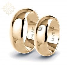 FLORANCE- 2 Adet 8.60mm Genişlik Çelik Alyans Yüzük 3 Renk Seçeneği Mevcuttur LM-027