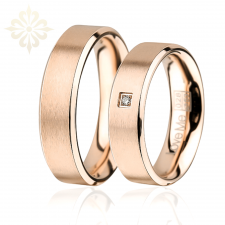 New York kararmaz çelik alyans, parlak ve mat yüzeyli çift yüzük