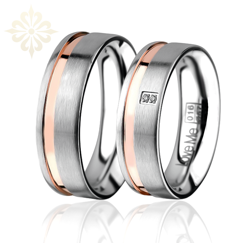 PHUKET 6.80 mm Parlak Kararmaz Çelik Alyans Yüzük | Love Me