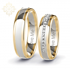 Verona 6 mm çelik unisex çift alyans parlak kararmaz yüzük