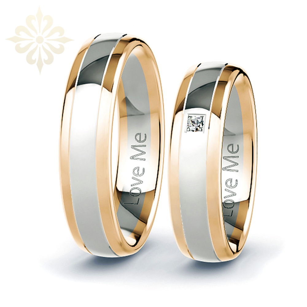 Toronto 6 mm unisex çelik alyans parlak yüzük