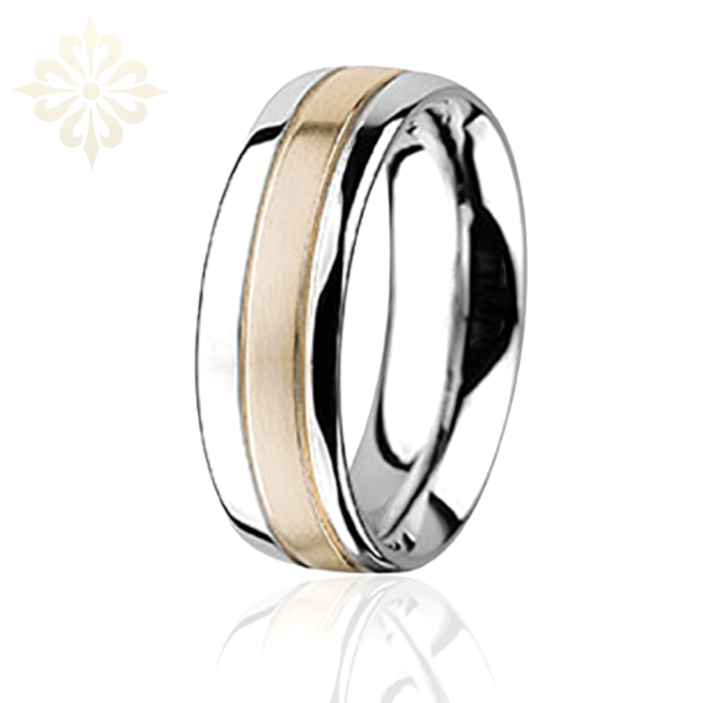 PRAGUE-1 Adet 7.80mm Genişlik Taşsız Çelik Alyans Yüzük LM-024/Erkek