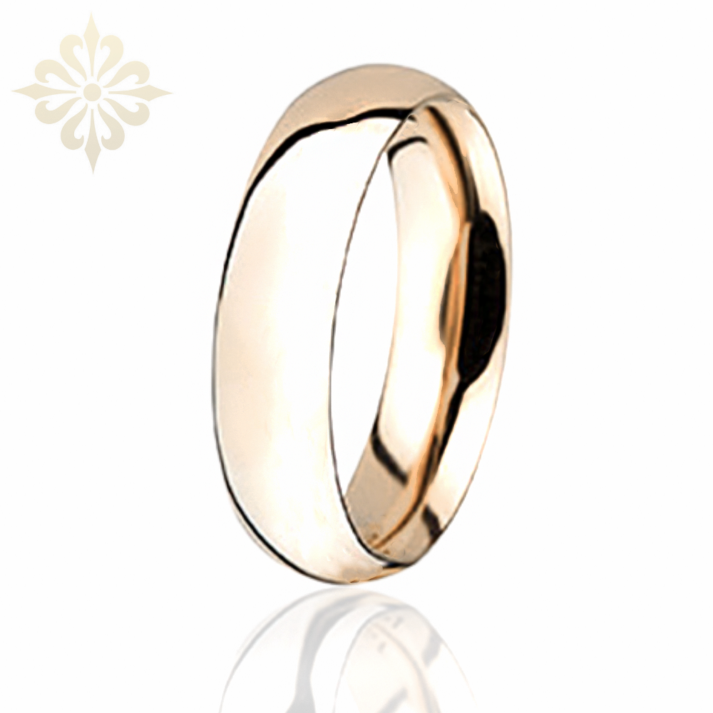 VENICE-1 Adet 5.80mm Genişlik Taşsız Çelik Alyans Yüzük LM-026/Erkek