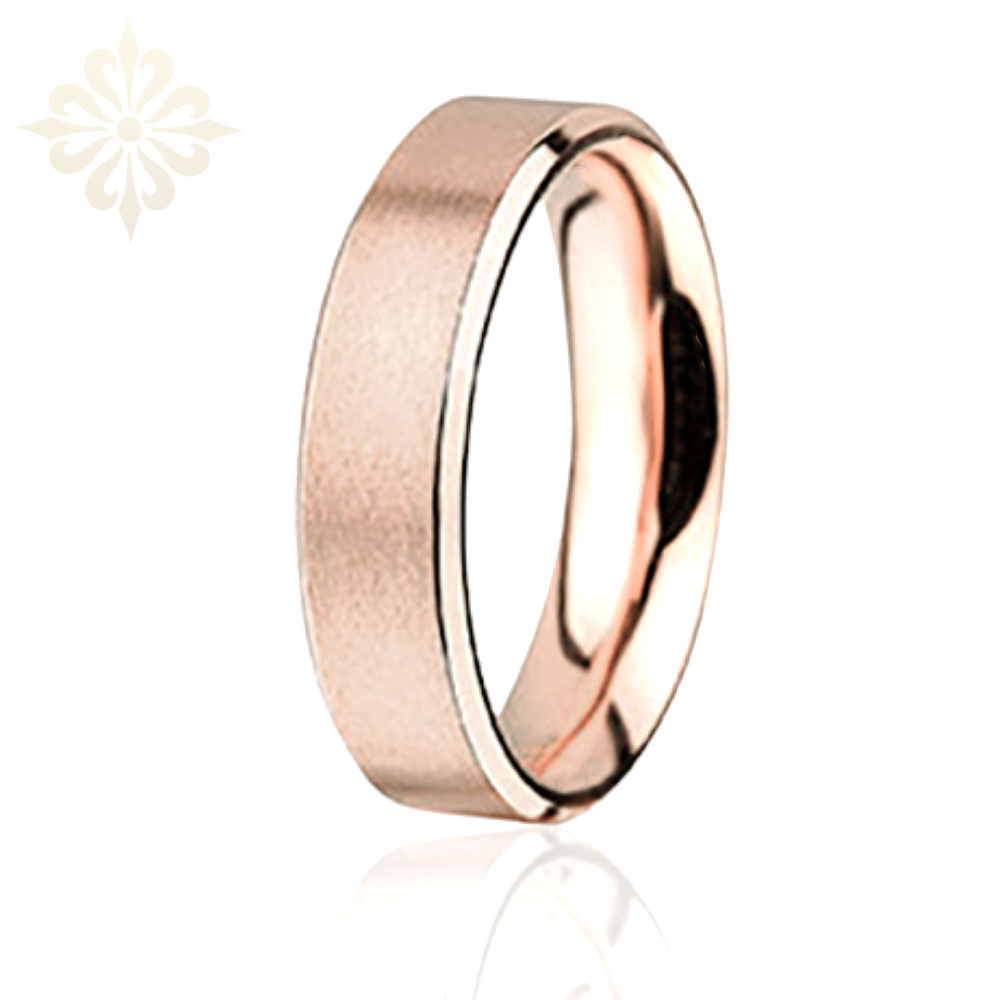 NEW YORK-1 Adet 5.90mm Genişlik Taşsız Çelik Alyans Yüzük LM-028/Erkek